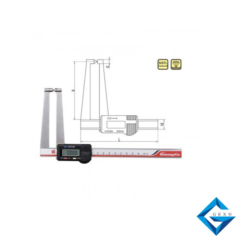 單尖頭數(shù)顯卡尺114-121A測(cè)量0-75