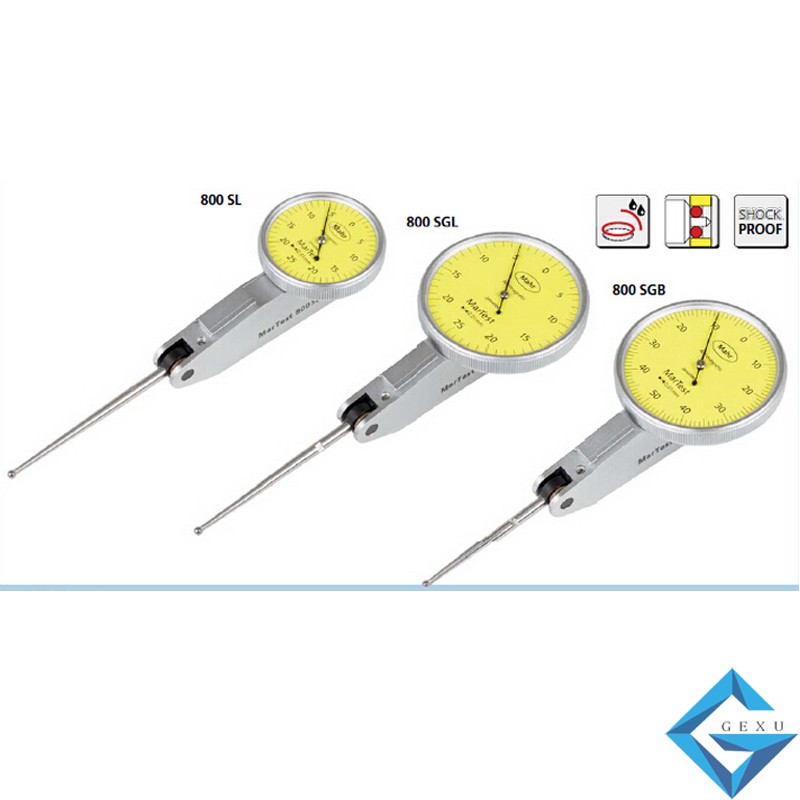 德國馬爾Mahr 長測頭型杠桿表800SL 0.25mm機(jī)械杠桿百分表4306200