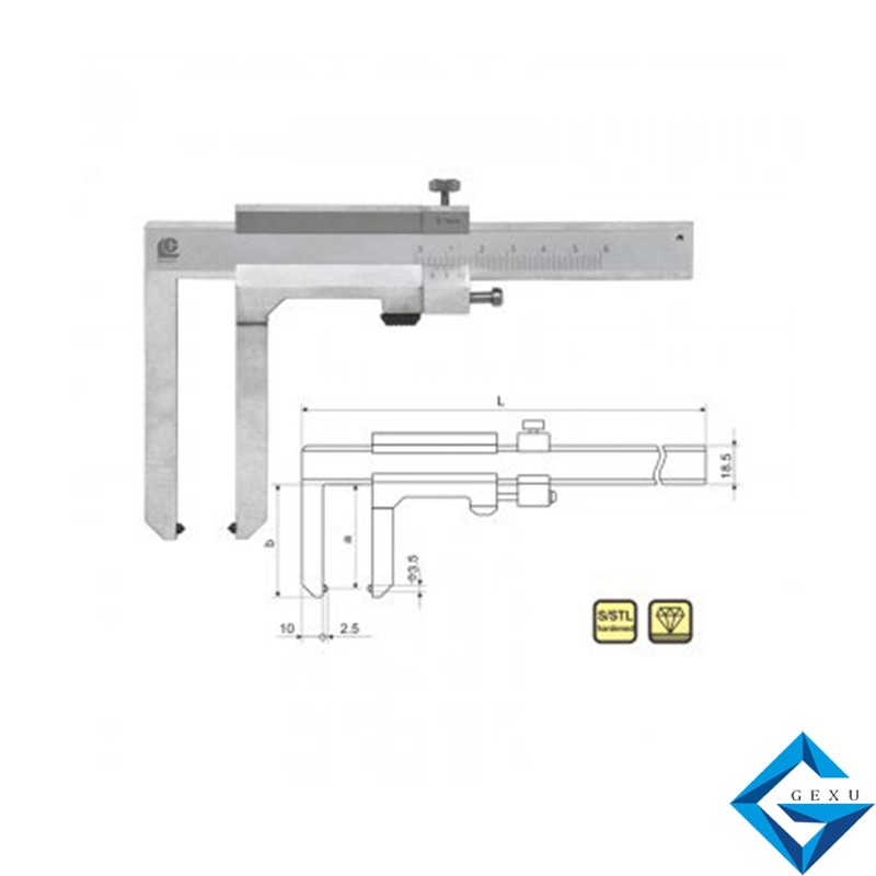 剎車片游標(biāo)卡尺142-180測(cè)量0-50