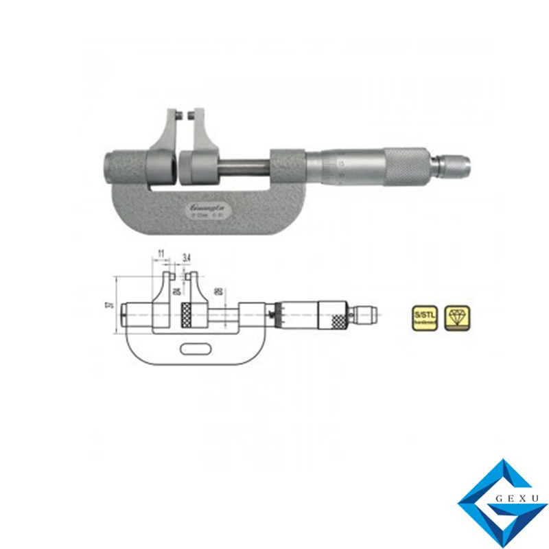 機(jī)械卡爪型千分尺262-191測(cè)量0-25